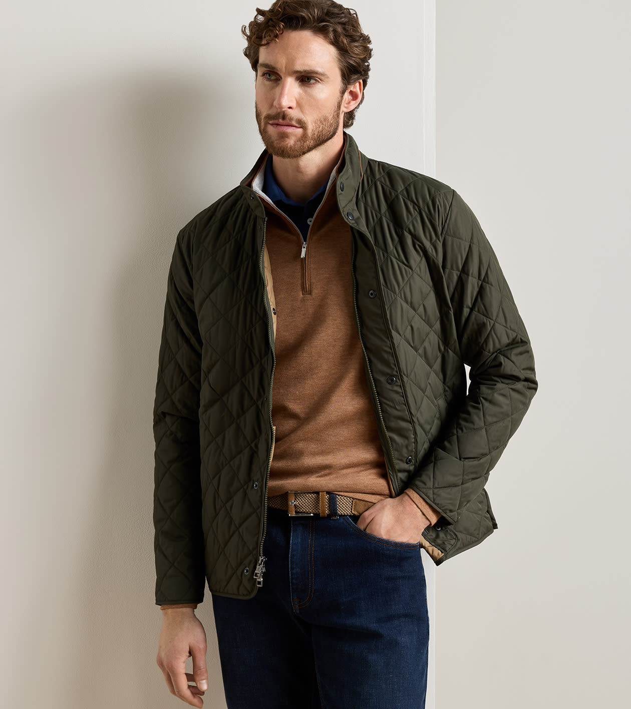 Suffolk Coat in Dark Olive - Alternate Image 1