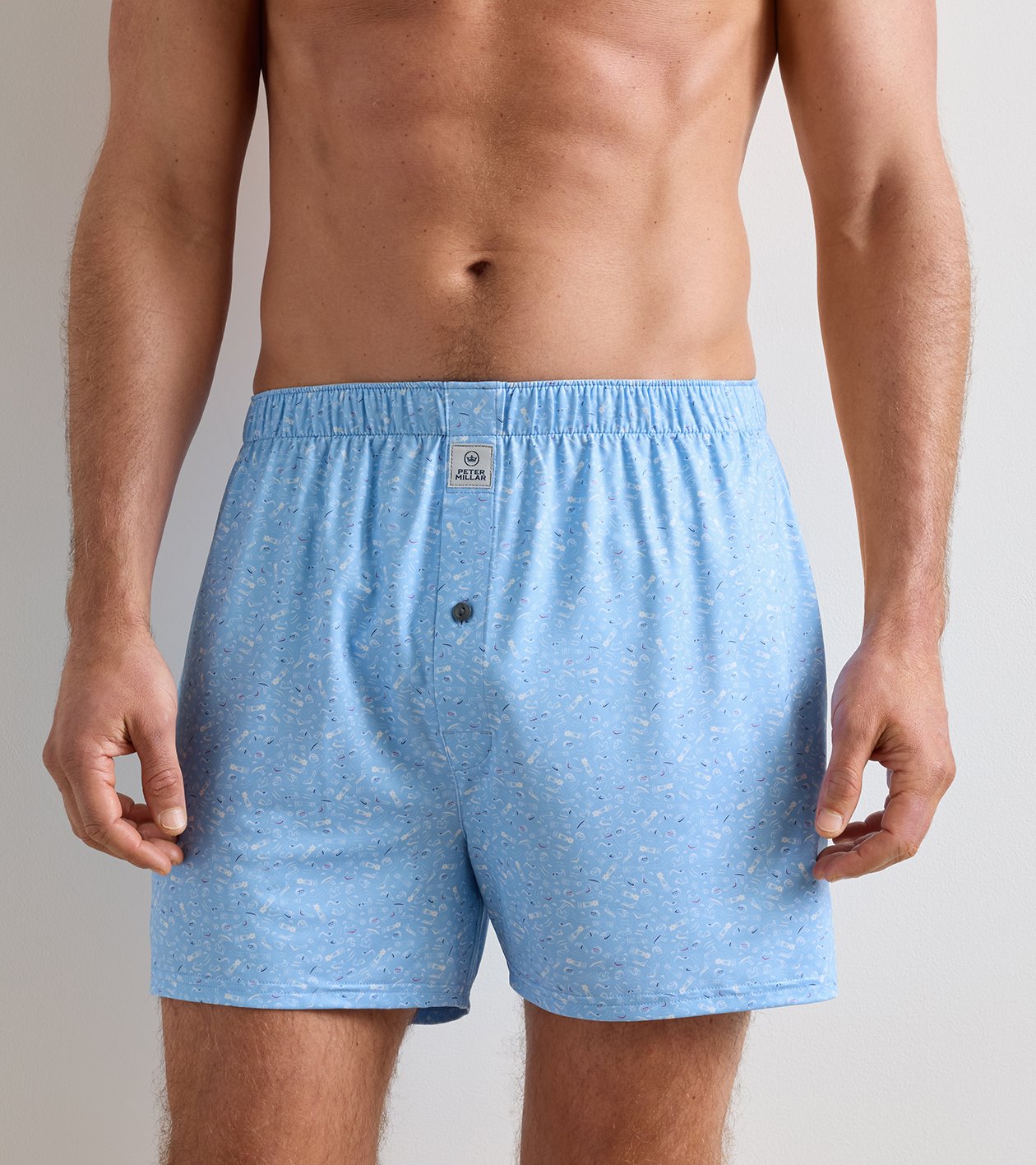 Track Record Performance Boxer Short in Cottage Blue - Alternate Image 1
