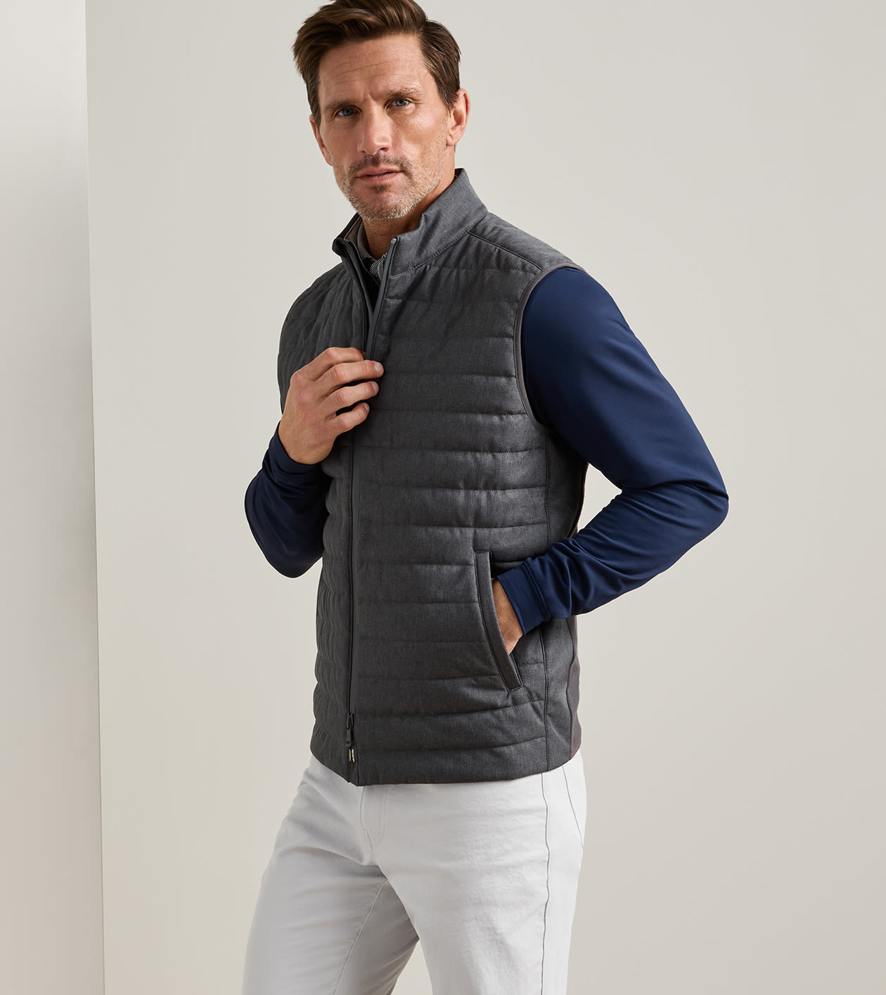 Parks Hybrid Vest in IRIDIUM - Alternate Image 1
