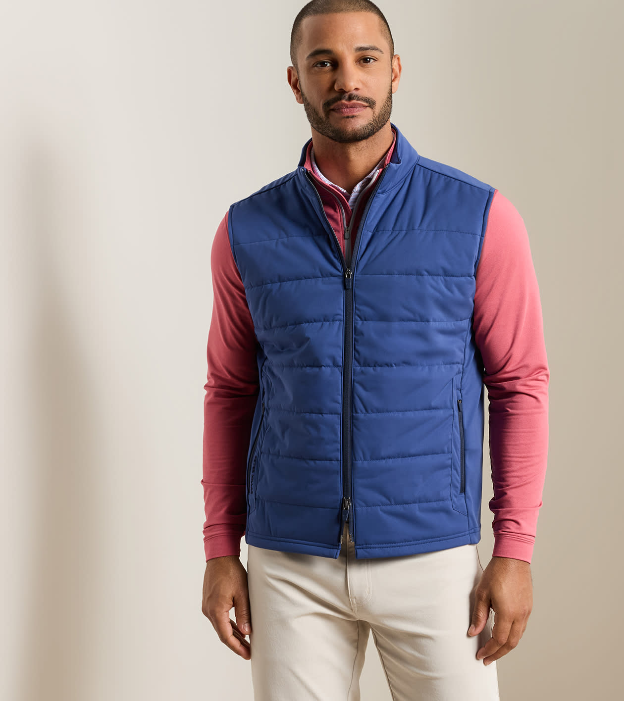 Fuse Hybrid Gilet in Sport Navy - Alternate Image 1