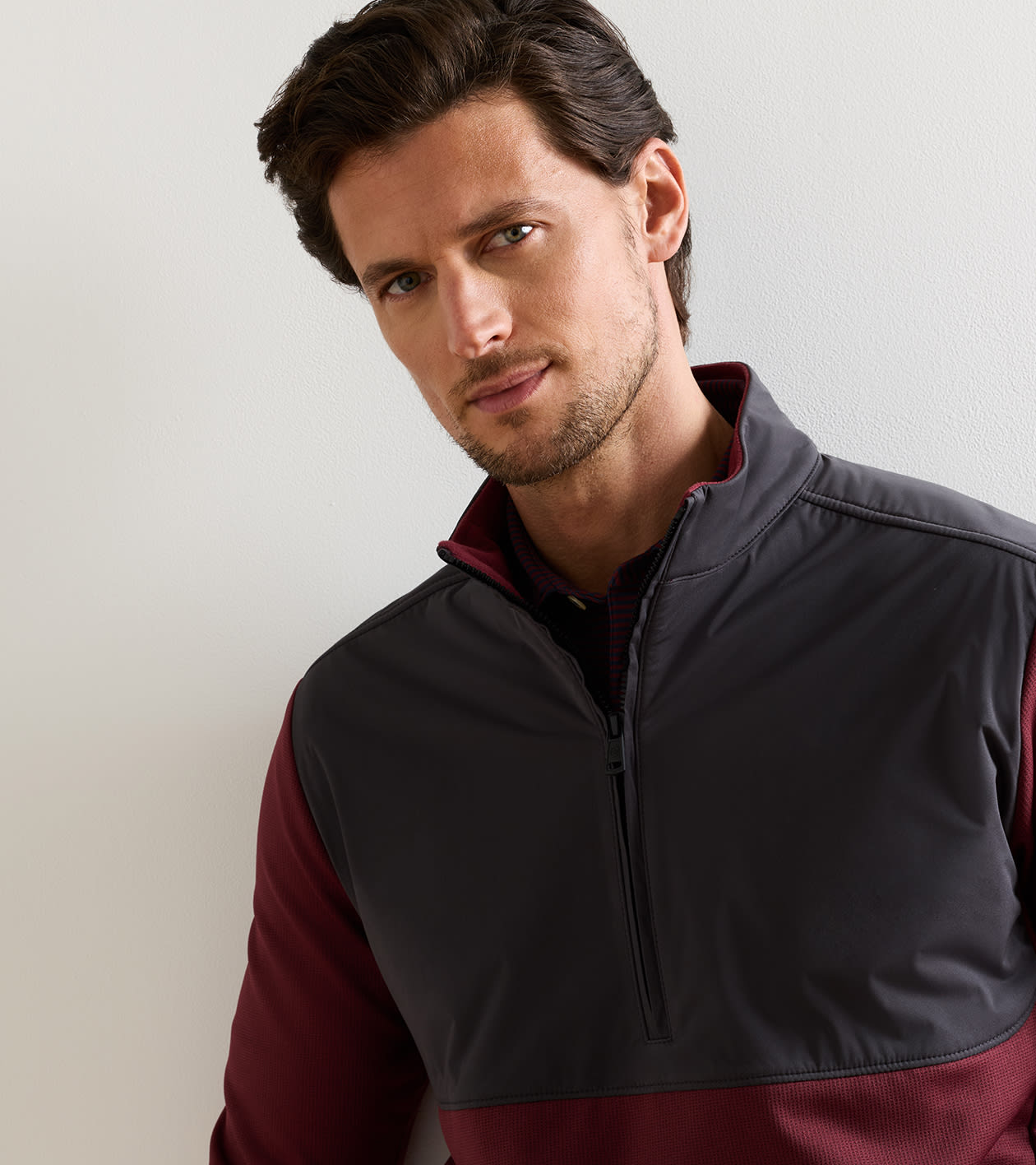 Vail Half-Zip in Bordeaux - Alternate Image 5