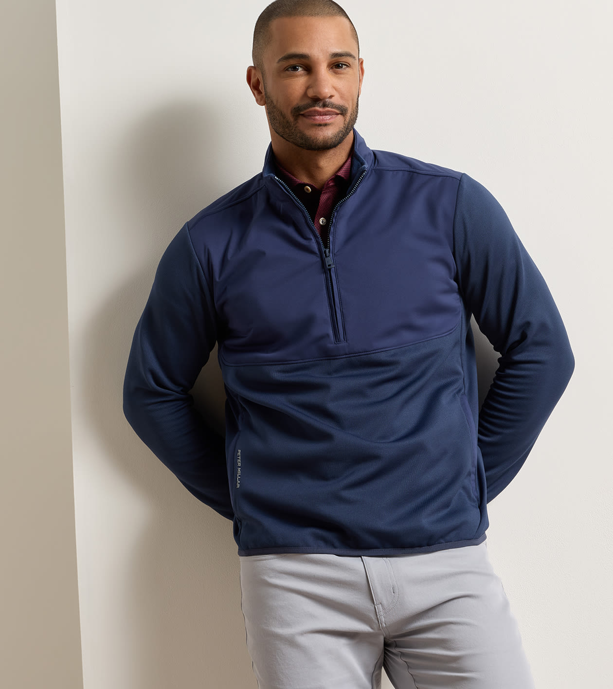 Vail Half-Zip in Navy - Alternate Image 1