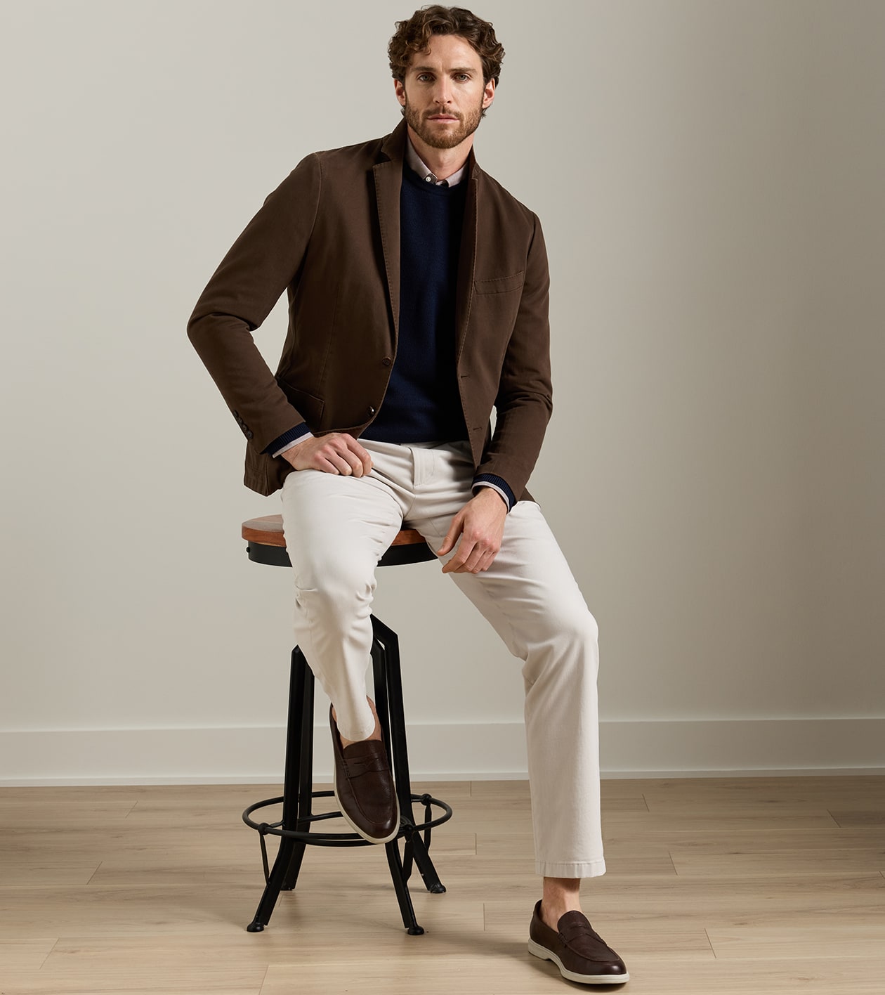 Weekend Cotton Cashmere Soft Jacket in FRENCH PRESS - Alternate Image 1