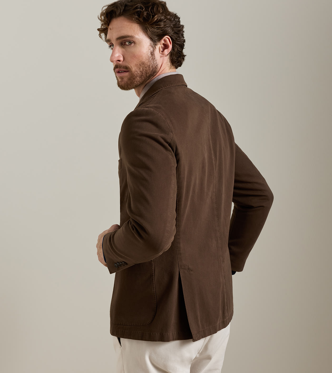 Weekend Cotton Cashmere Soft Jacket in FRENCH PRESS - Alternate Image 2