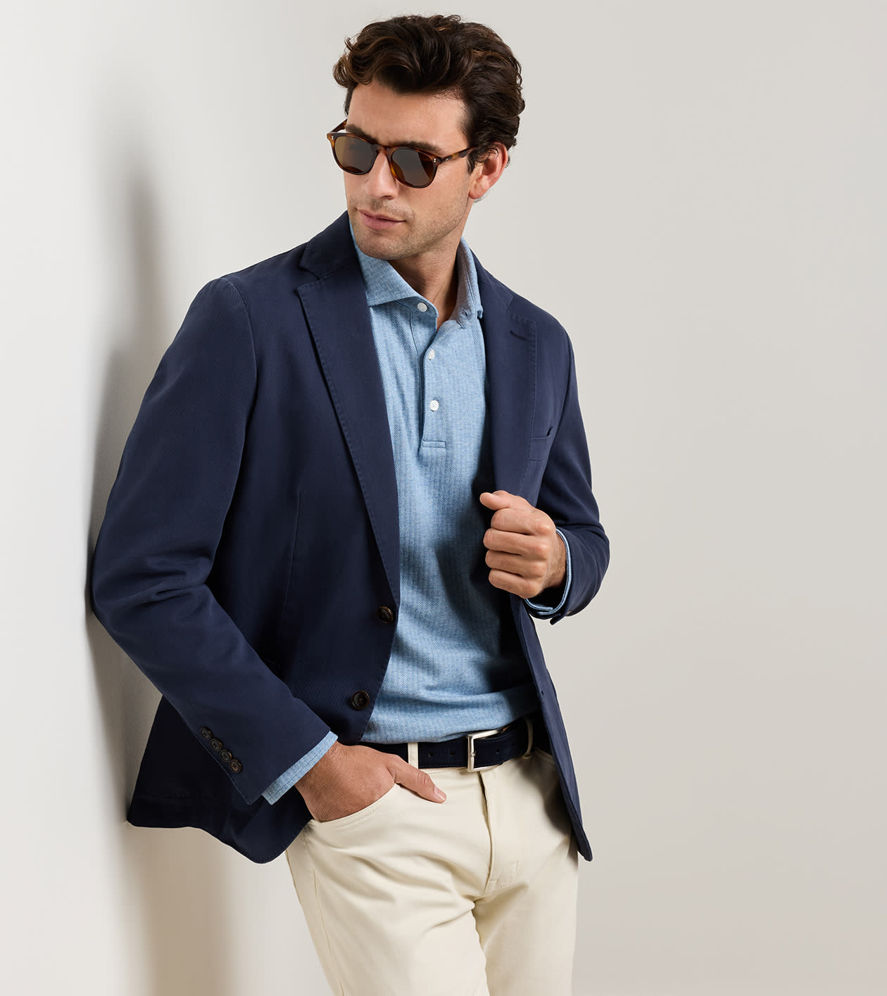 Weekend Cotton Cashmere Soft Jacket in PROVIDENCE BAY - Alternate Image 1