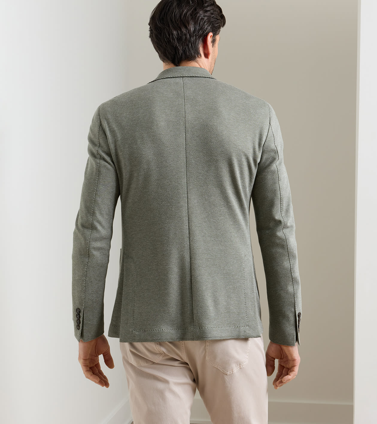 Barclay Knit Blazer in BAYLEAF - Alternate Image 2