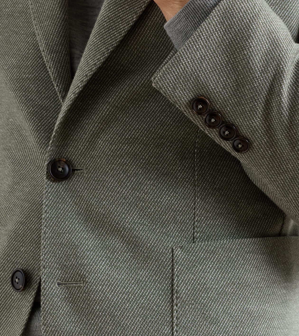 Barclay Knit Blazer in BAYLEAF - Alternate Image 3