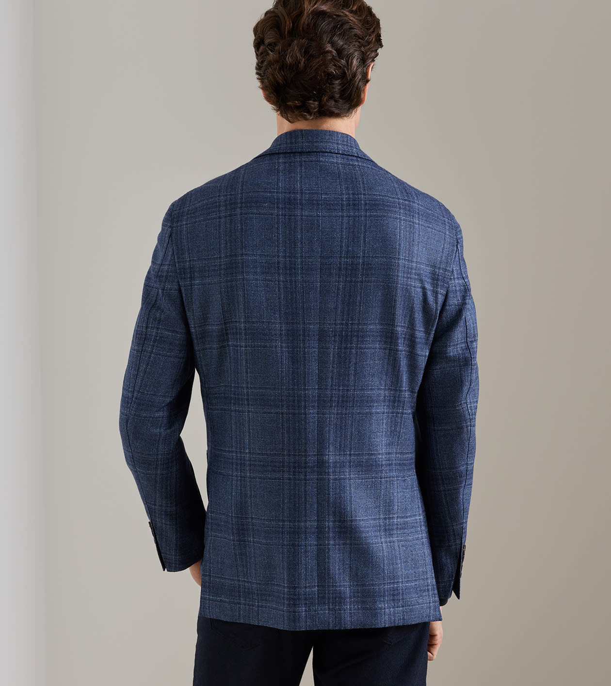 Davies Plaid Blazer in CADET - Alternate Image 2