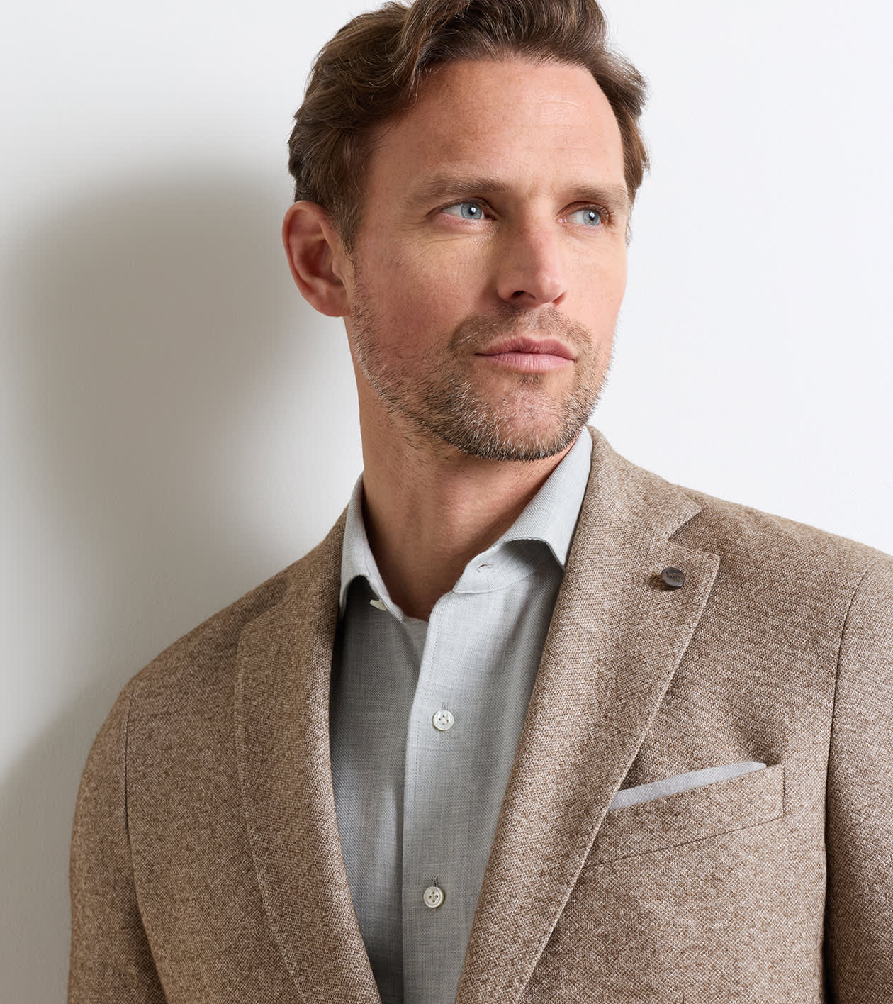 Lancaster Knit Blazer in LIGHT MOCHA - Alternate Image 4