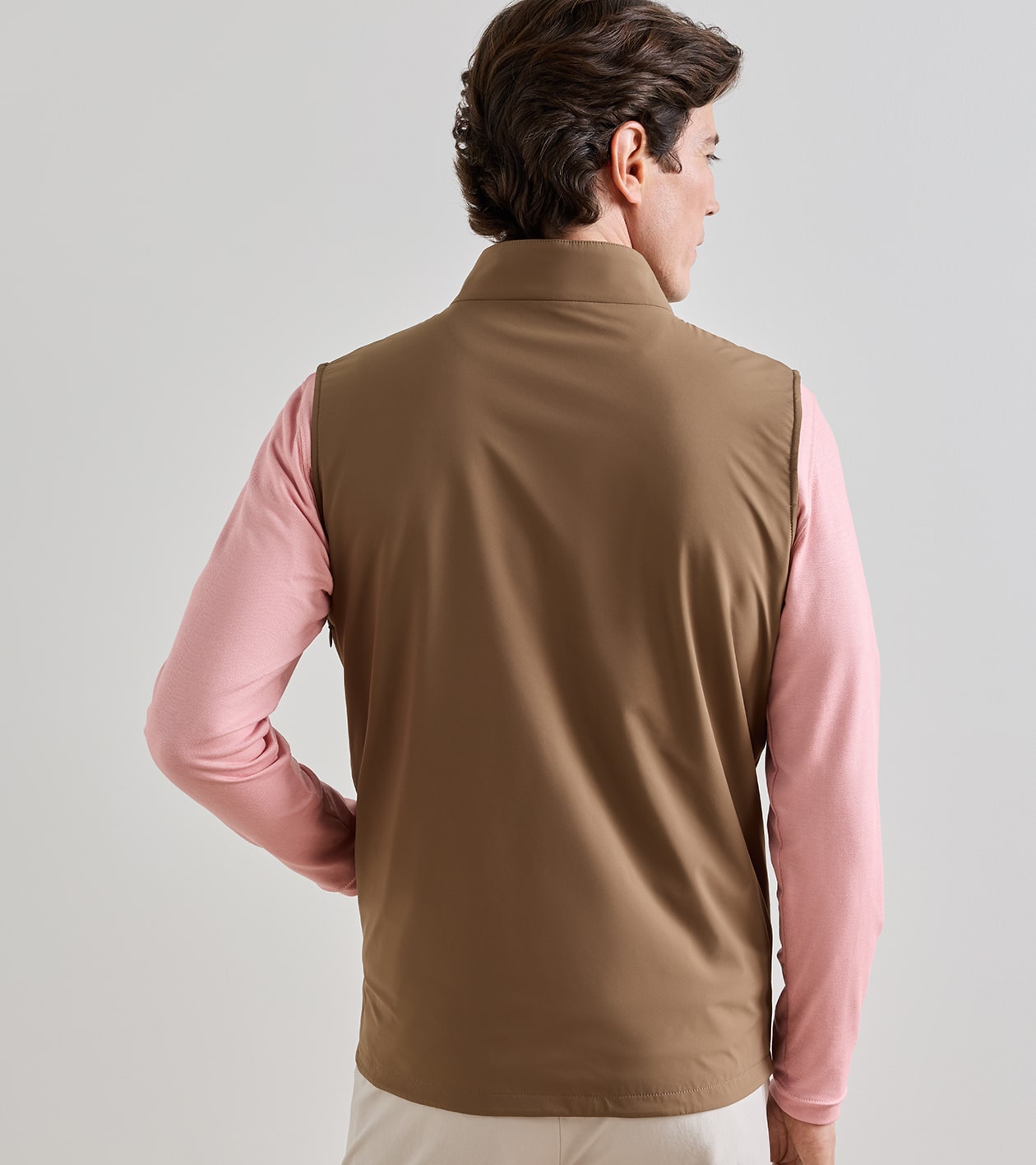 Ryder Reversible Gilet in LIGHT MOCHA - Alternate Image 2