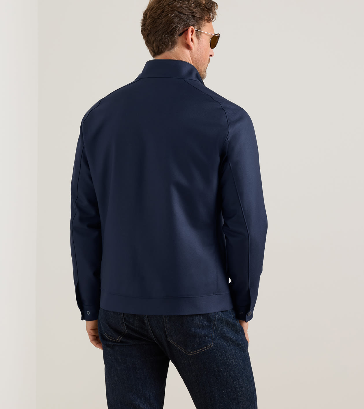 Odyssey Twill Bomber in Navy - Alternate Image 2