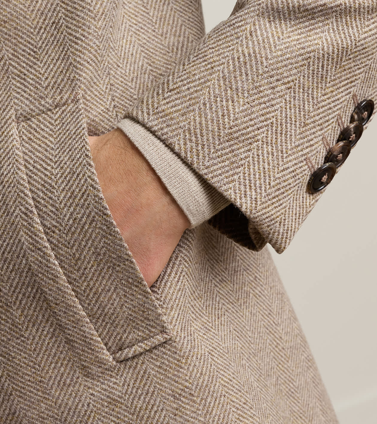 Oxford City Coat in LIGHT MOCHA - Alternate Image 3