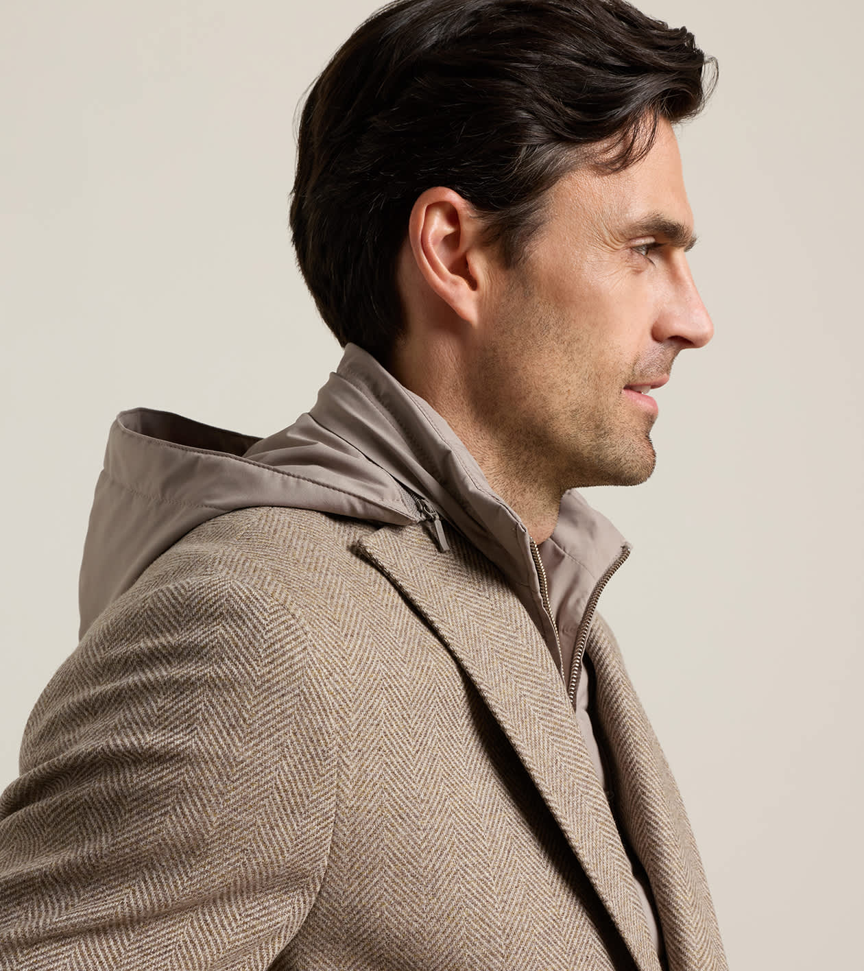 Oxford City Coat in LIGHT MOCHA - Alternate Image 6