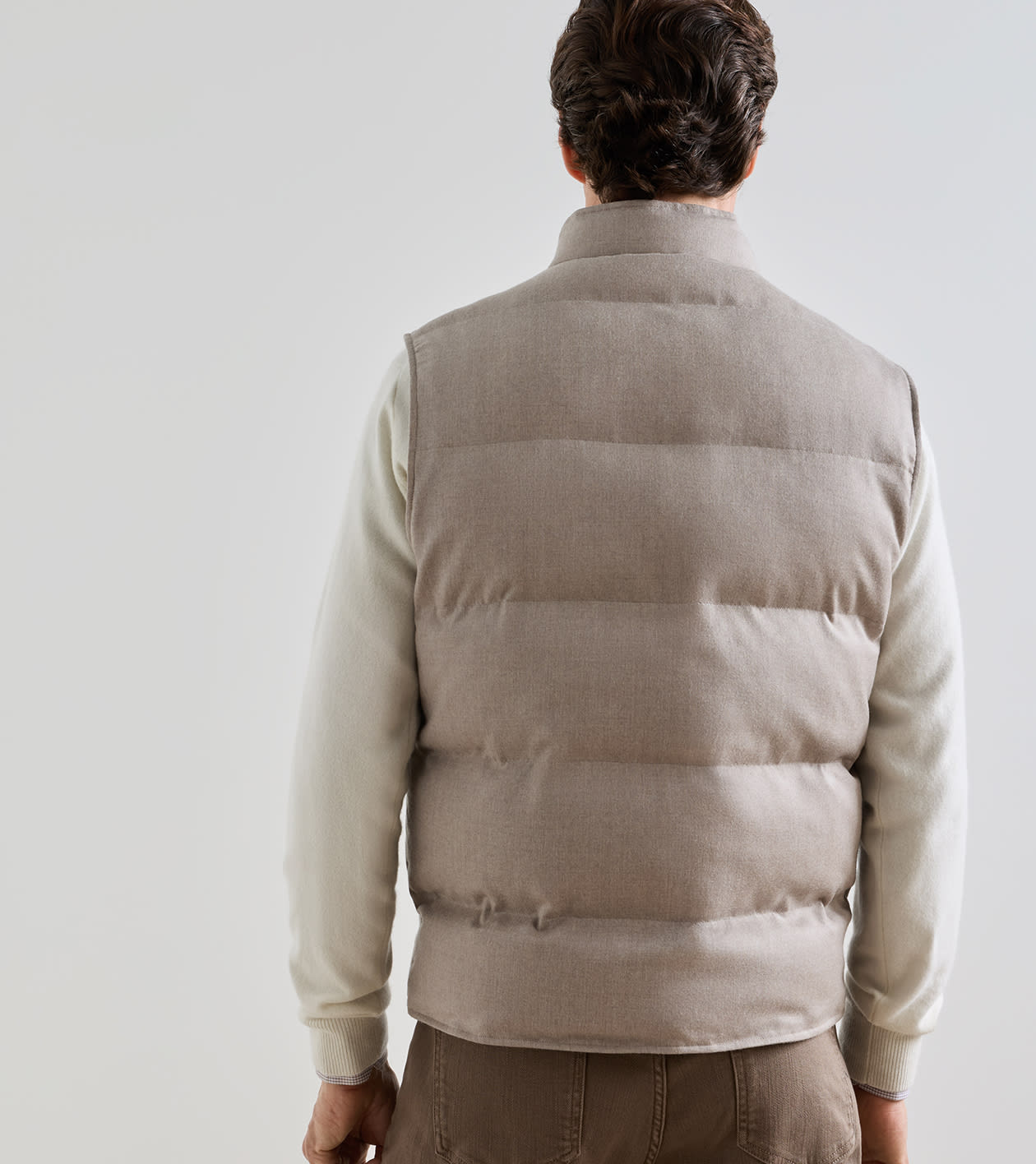 Cortina Wool Gilet in Stone - Alternate Image 2