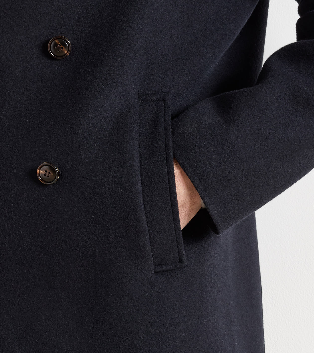 Arlington Peacoat in Dark Navy - Alternate Image 3
