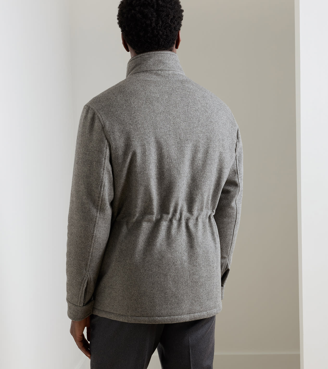 Tempest Wool Coat in Argento - Alternate Image 2