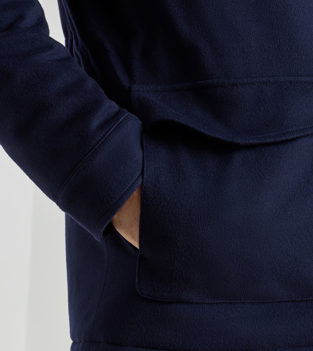 Tempest Wool Coat in Navy - Alternate Image 3