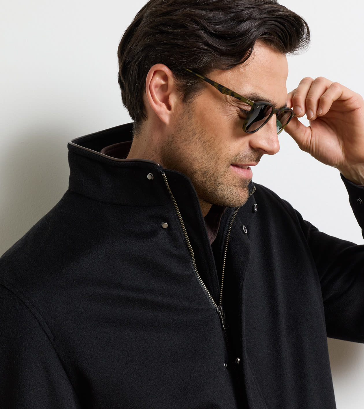 Tempest Cashmere Coat in Black - Alternate Image 4