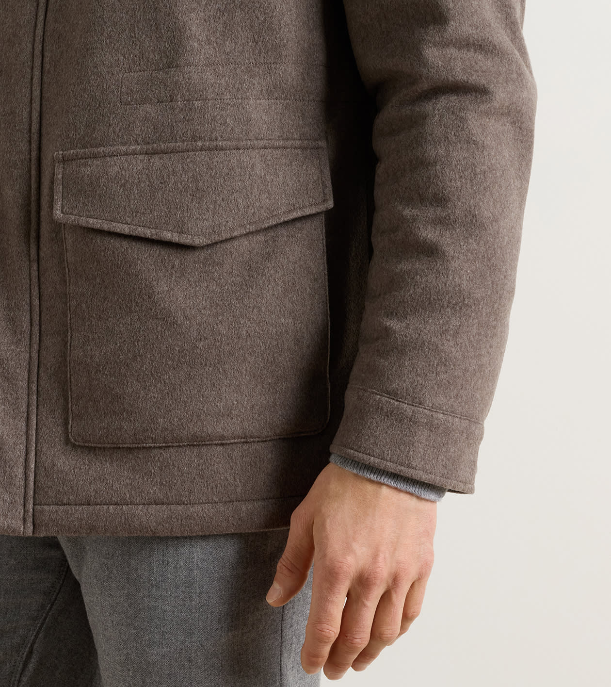 Tempest Cashmere Coat in FAWN - Alternate Image 3