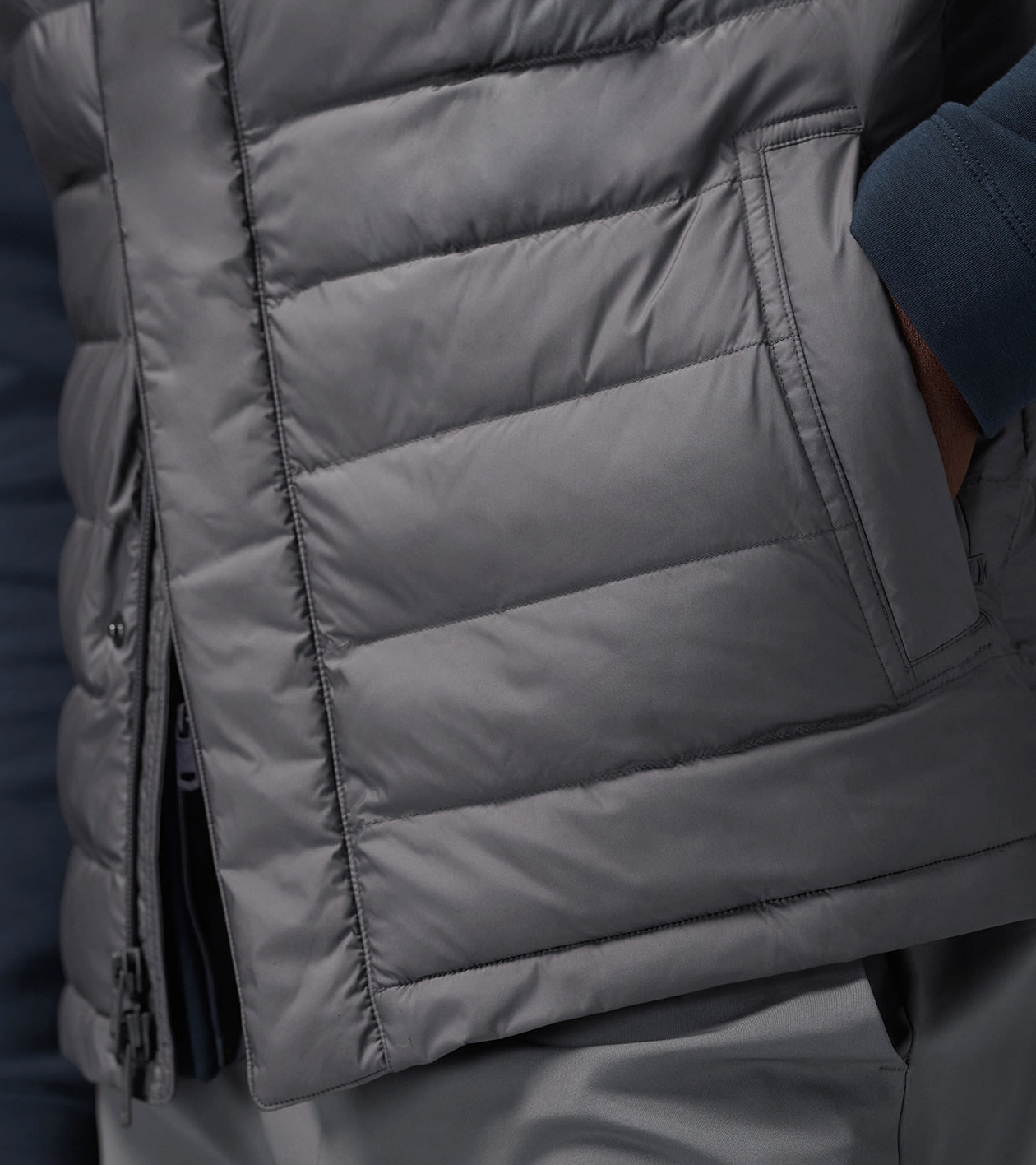Pursuit Quilted Vest in CITYSCAPE - Alternate Image 3