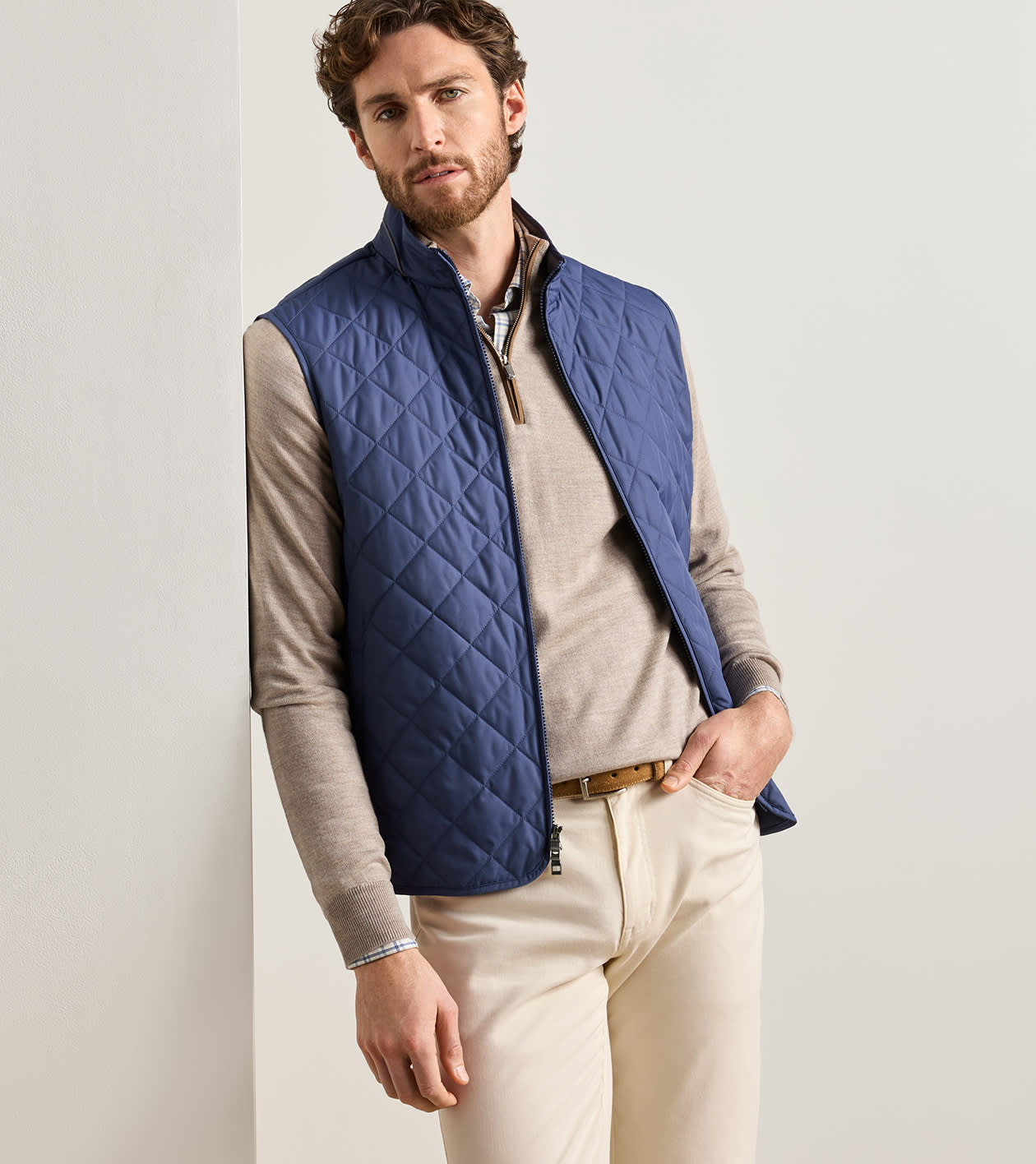 Essex Vest in CROWN BLUE - Alternate Image 1