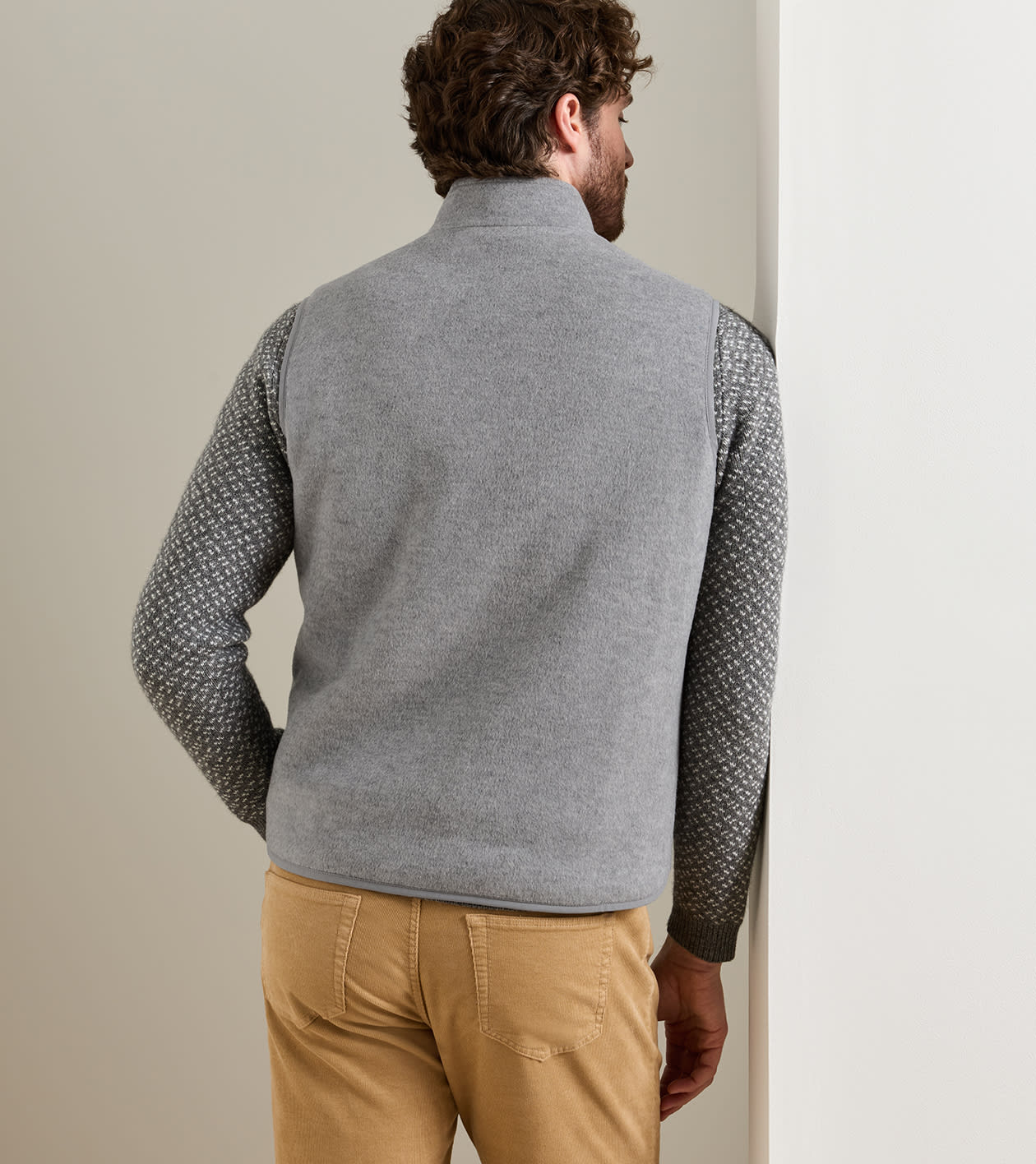 Crown Flex Merino Vest in British Grey - Alternate Image 2