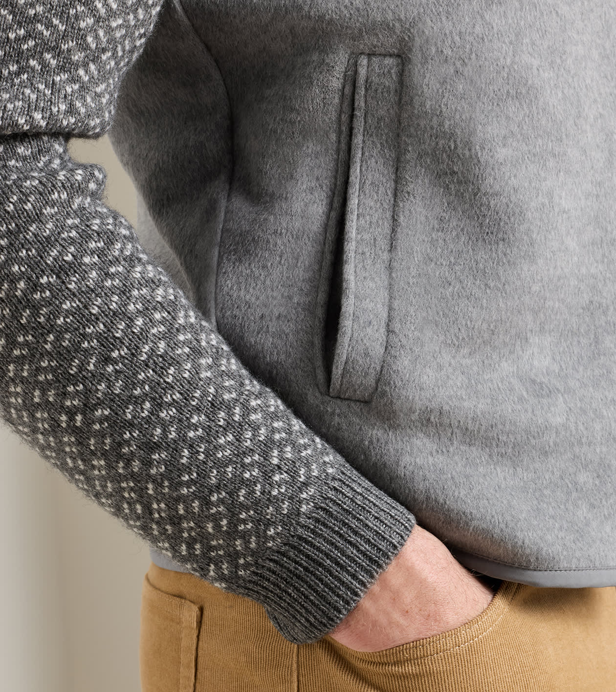 Crown Flex Merino Vest in British Grey - Alternate Image 3