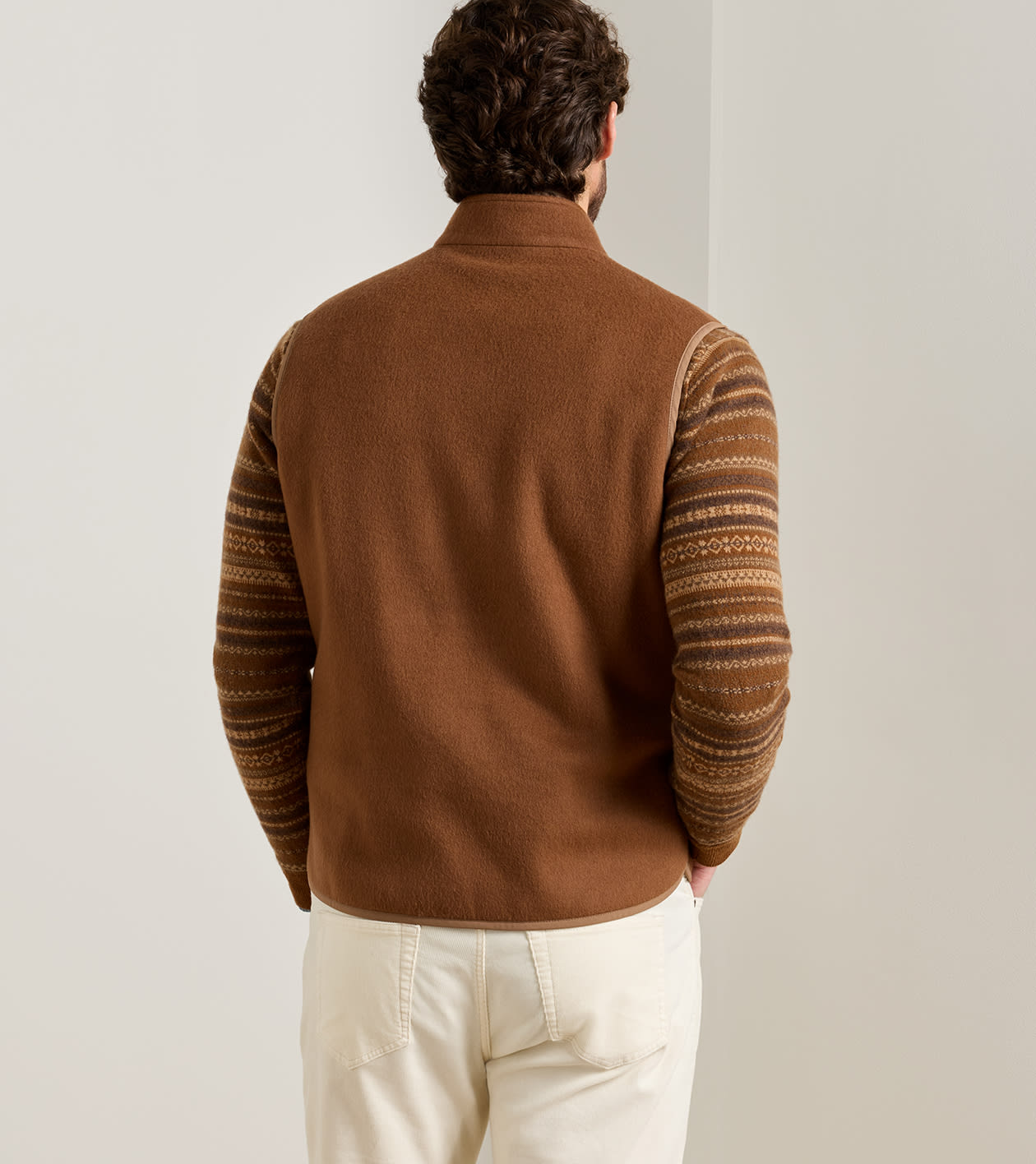 Crown Flex Merino Vest in Dark Amber - Alternate Image 2