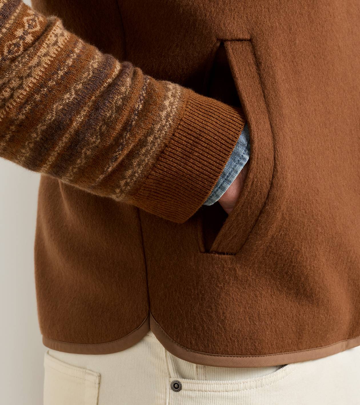 Crown Flex Merino Vest in Dark Amber - Alternate Image 3