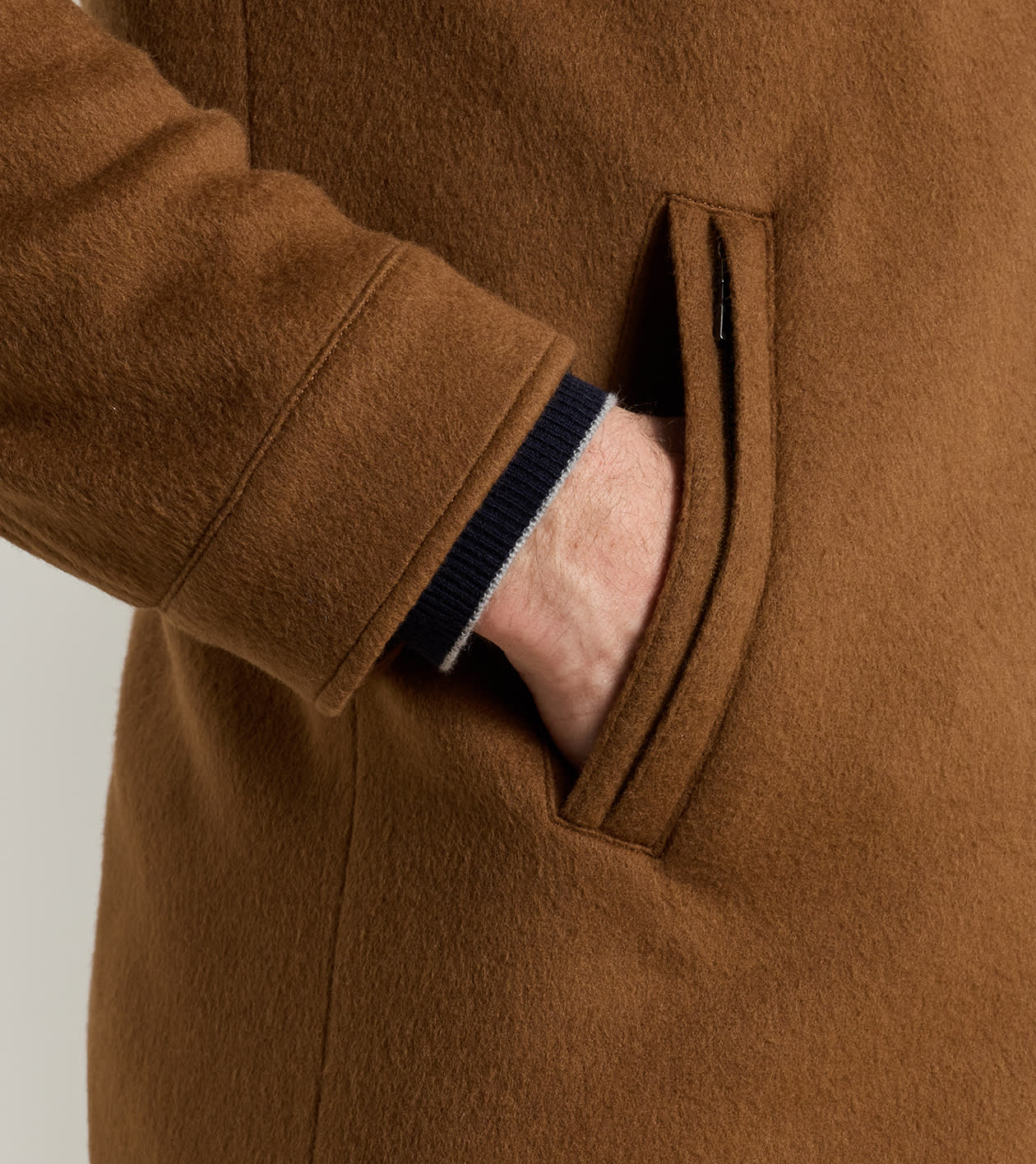 Crown Flex Merino City Coat in Dark Amber - Alternate Image 3