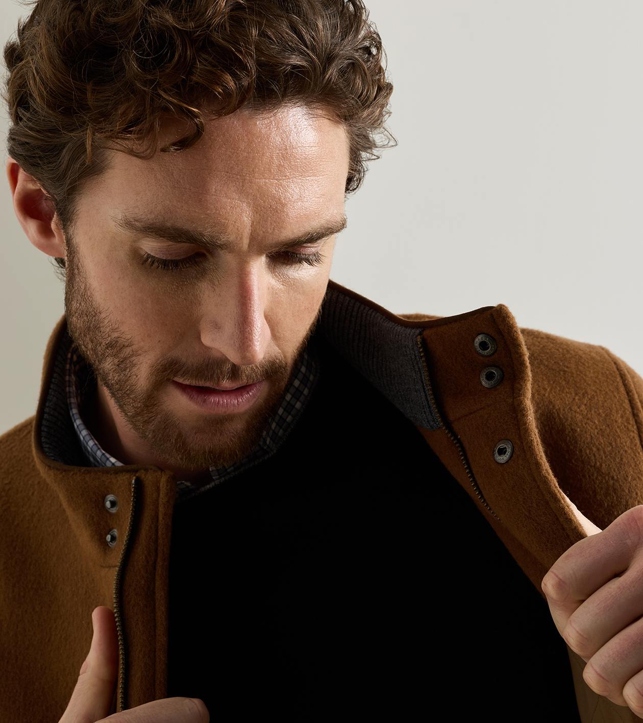 Crown Flex Merino City Coat in Dark Amber - Alternate Image 4