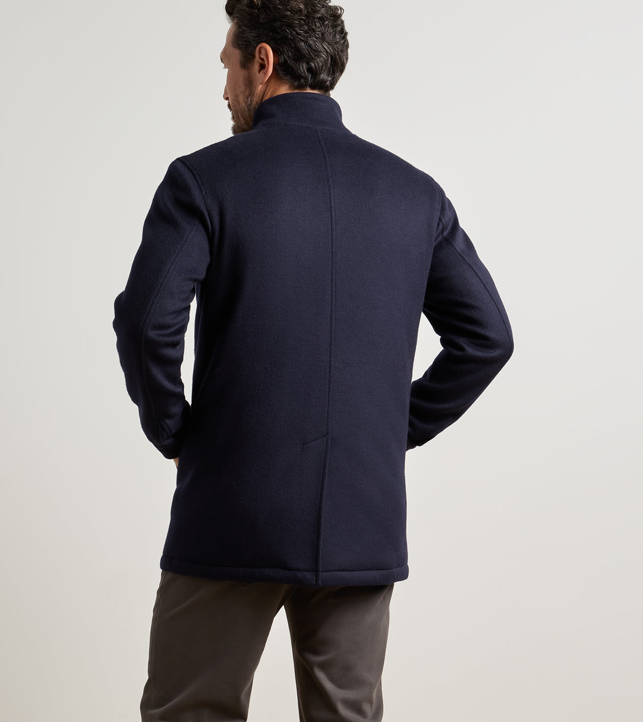 Crown Flex Merino City Coat in Navy - Alternate Image 2