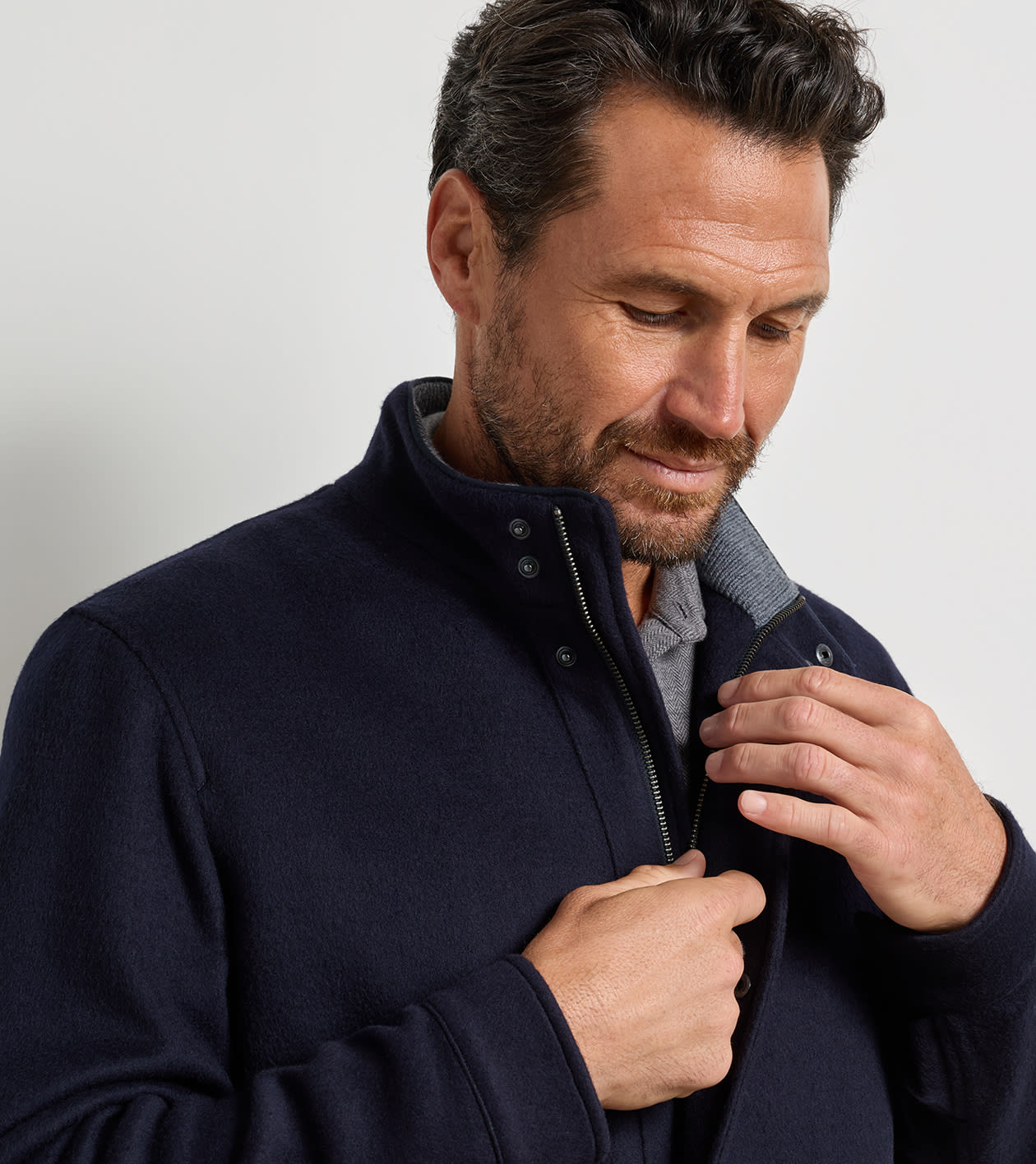 Crown Flex Merino City Coat in Navy - Alternate Image 4