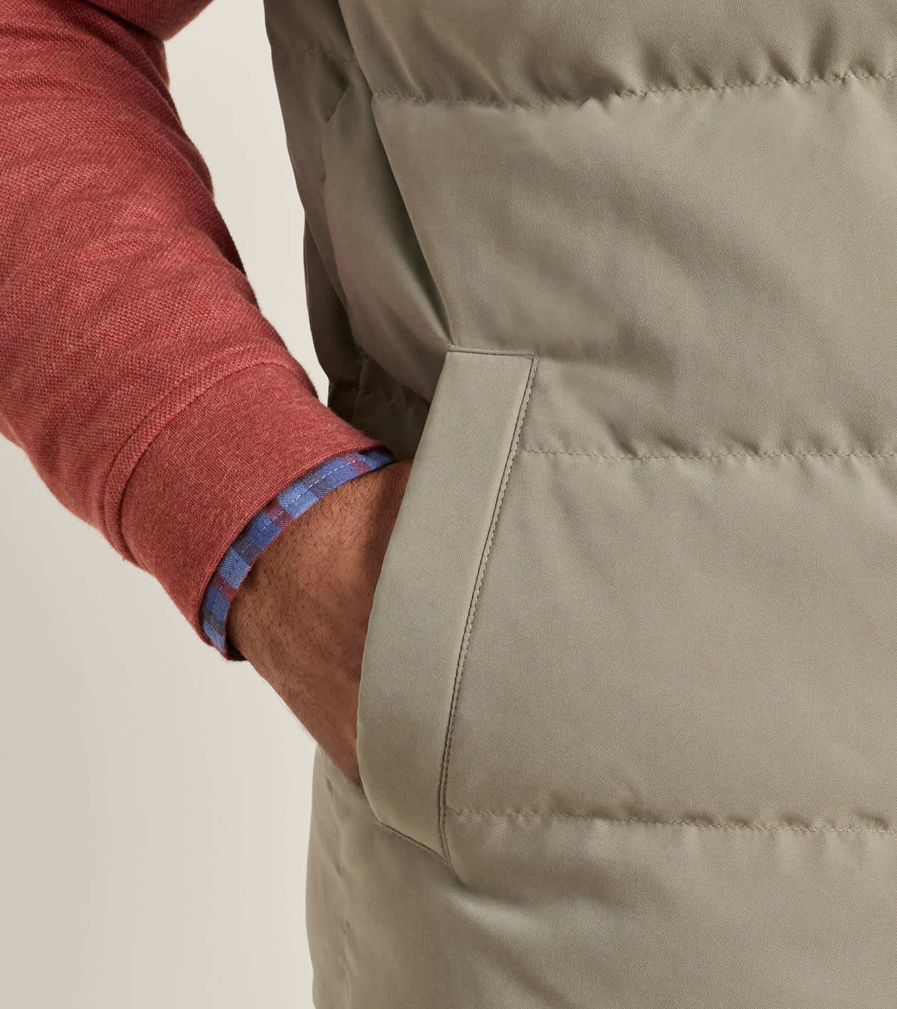 Bedford Quilted Vest in FATIGUE - Alternate Image 3