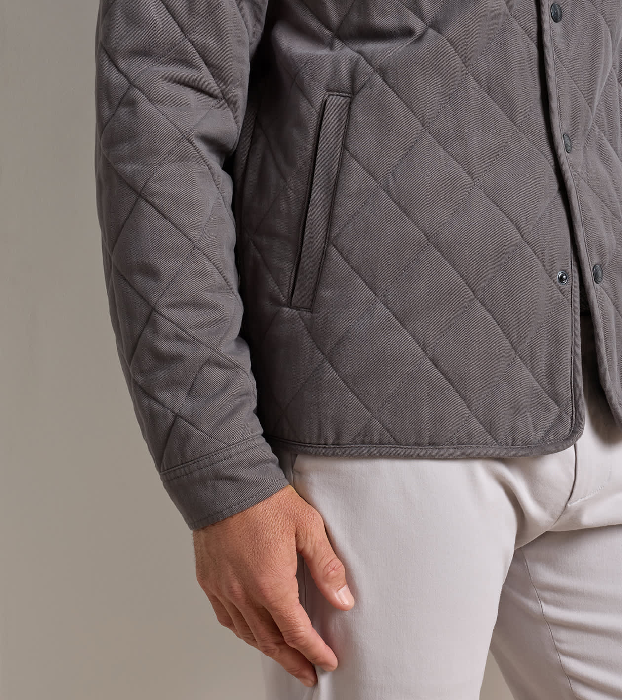 Chatham Cotton Cashmere Shirt Jacket in CITYSCAPE - Alternate Image 3