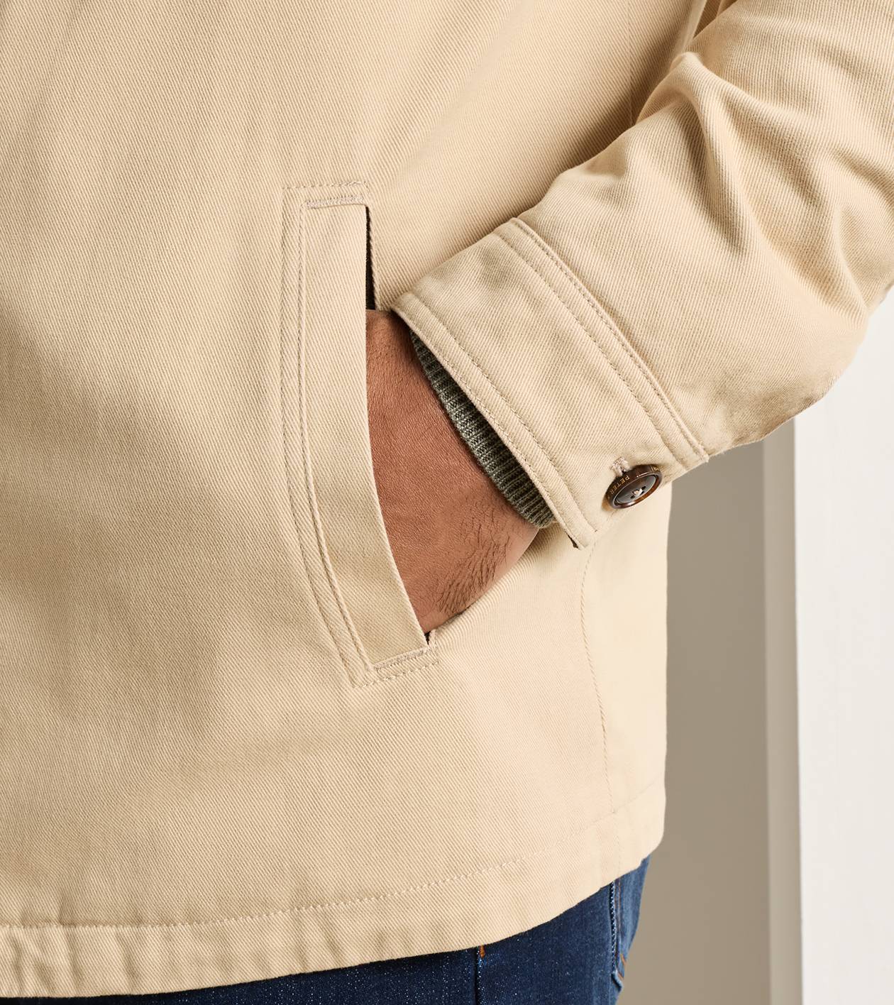 Chatham Cotton Cashmere Coat in Sand - Alternate Image 3