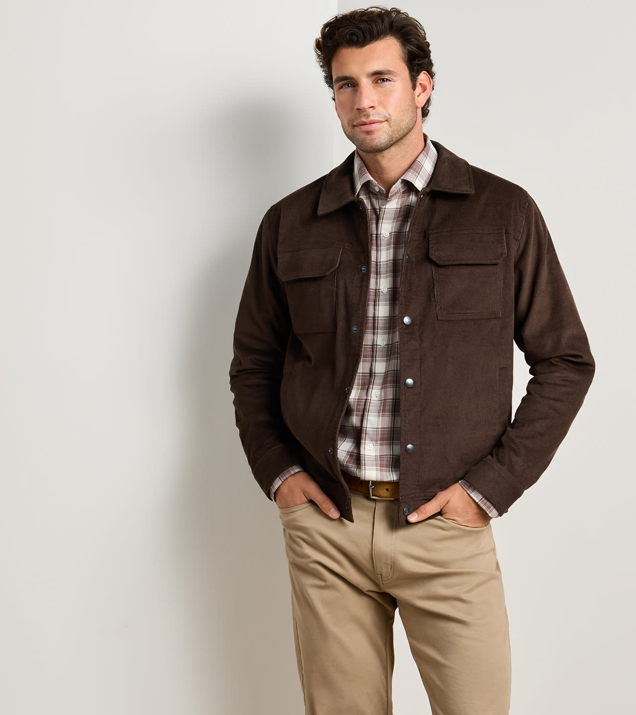 Camden Corduroy Jacket in FRENCH PRESS - Alternate Image 1