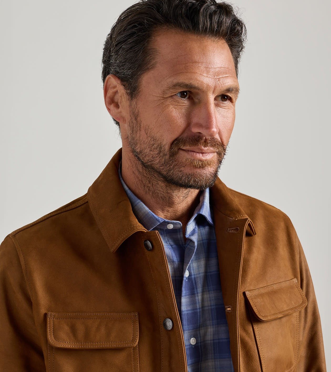 Jackson Leather Jacket in Whiskey - Alternate Image 4