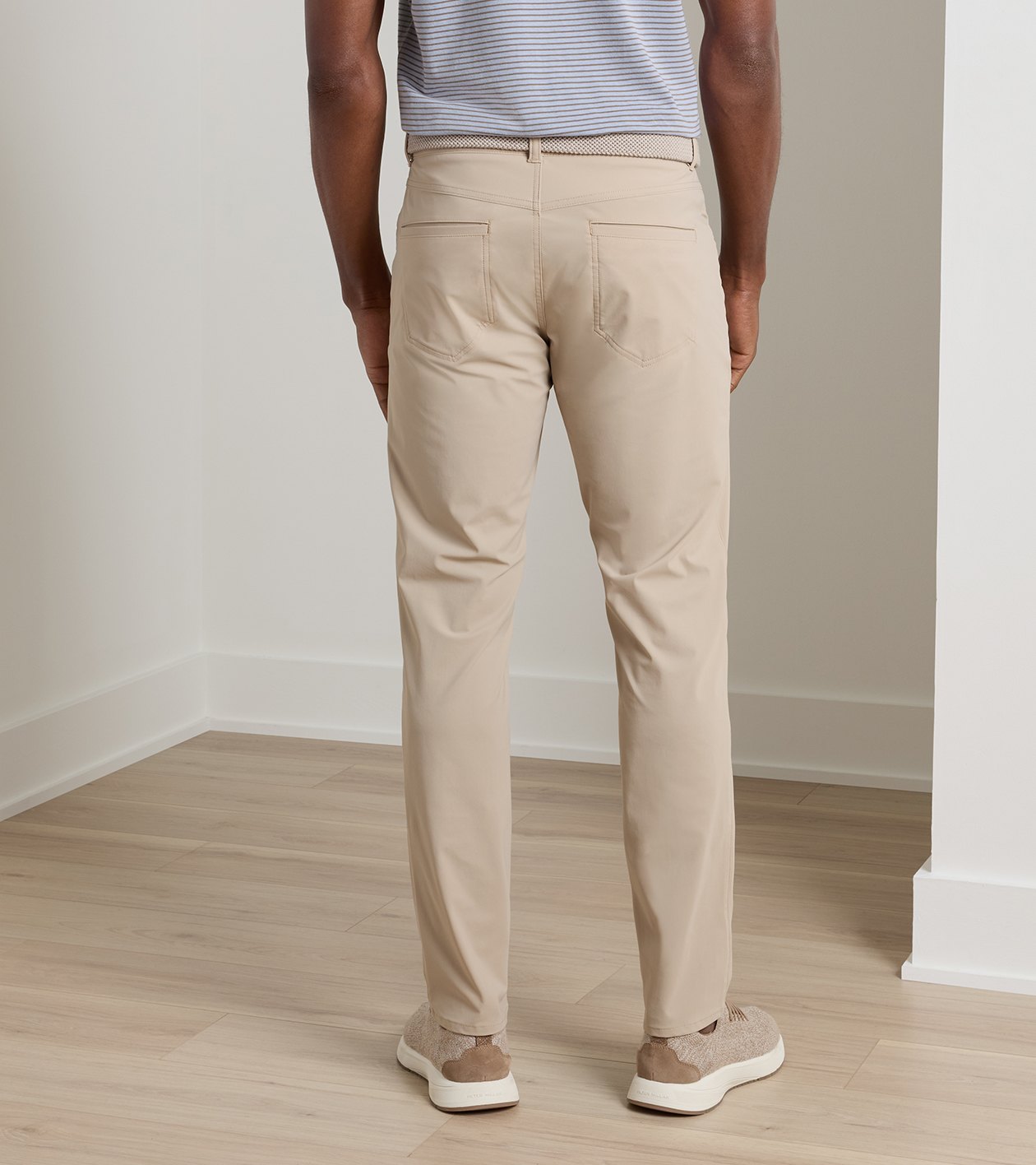 Bingham Performance Five-Pocket Trouser in Khaki - Alternate Image 2