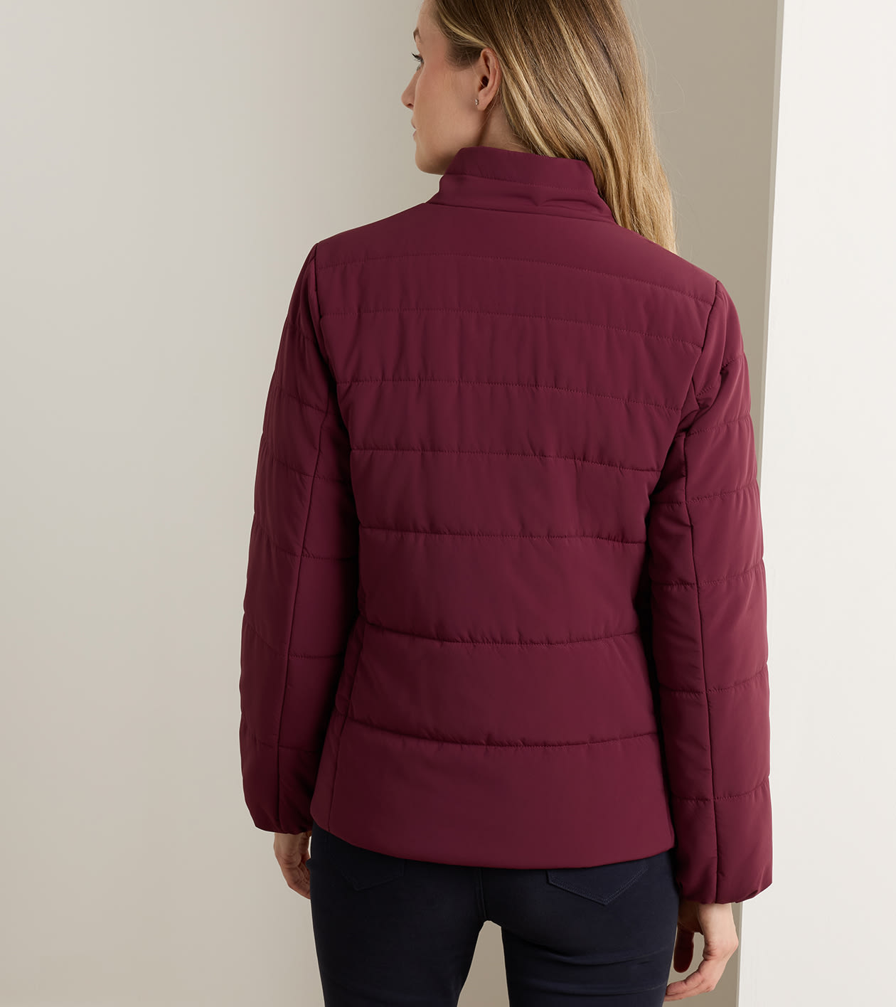Robinson Air Quilted Jacket in OX BLOOD - Alternate Image 2