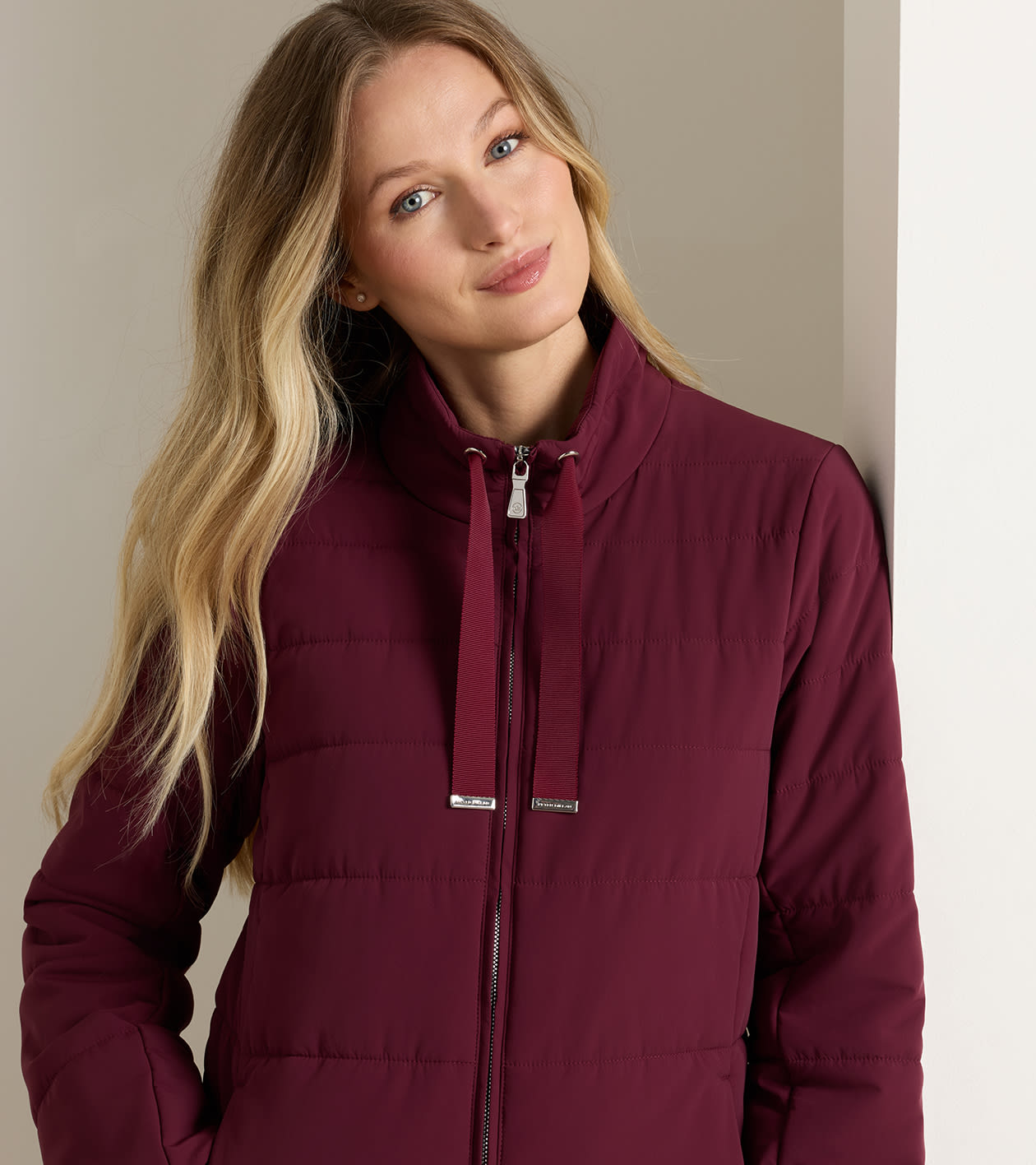 Robinson Air Quilted Jacket in OX BLOOD - Alternate Image 4