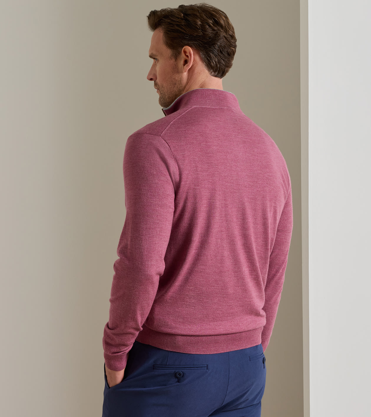 Excursionist Flex Quarter-Zip Jumper in RUBY DUSK - Alternate Image 2