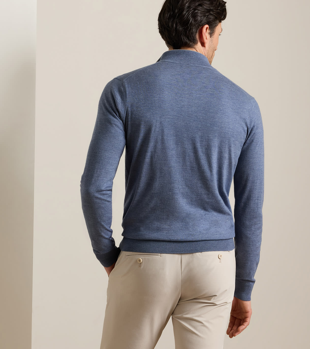 Excursionist Flex Quarter-Zip Jumper in CADET - Alternate Image 2