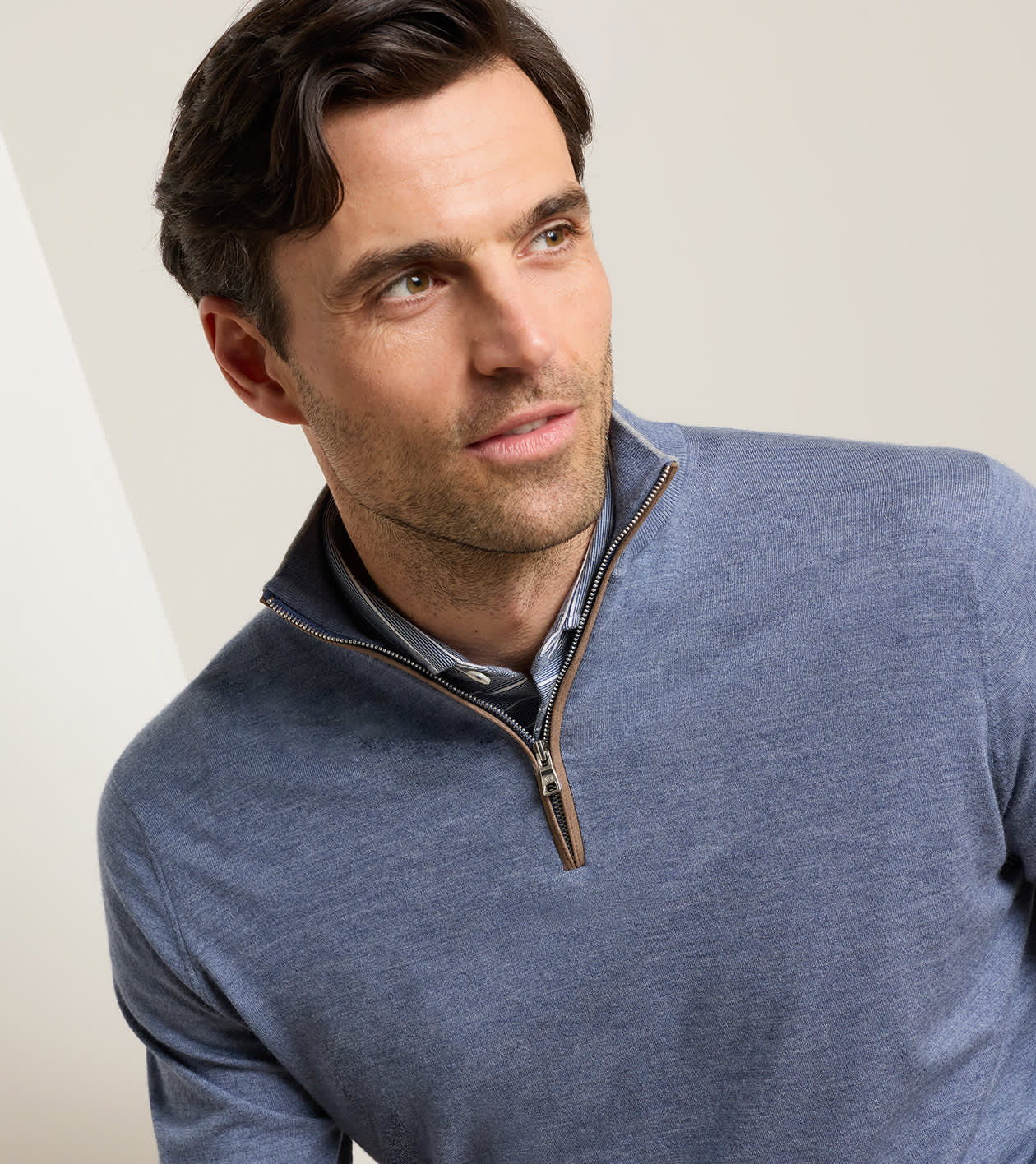 Excursionist Flex Quarter-Zip Jumper in CADET - Alternate Image 3