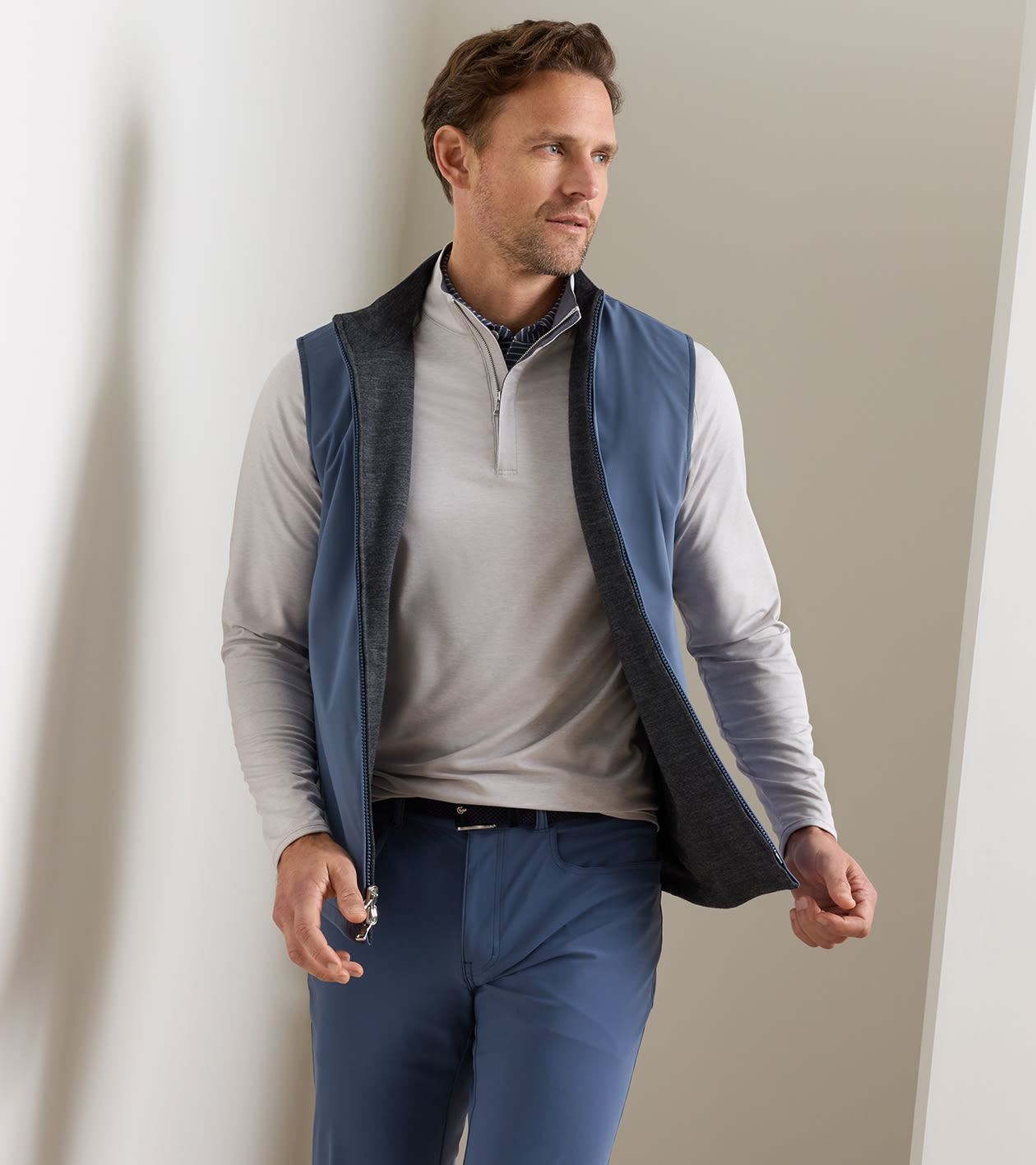 Ryder Reversible Gilet in CADET - Alternate Image 1