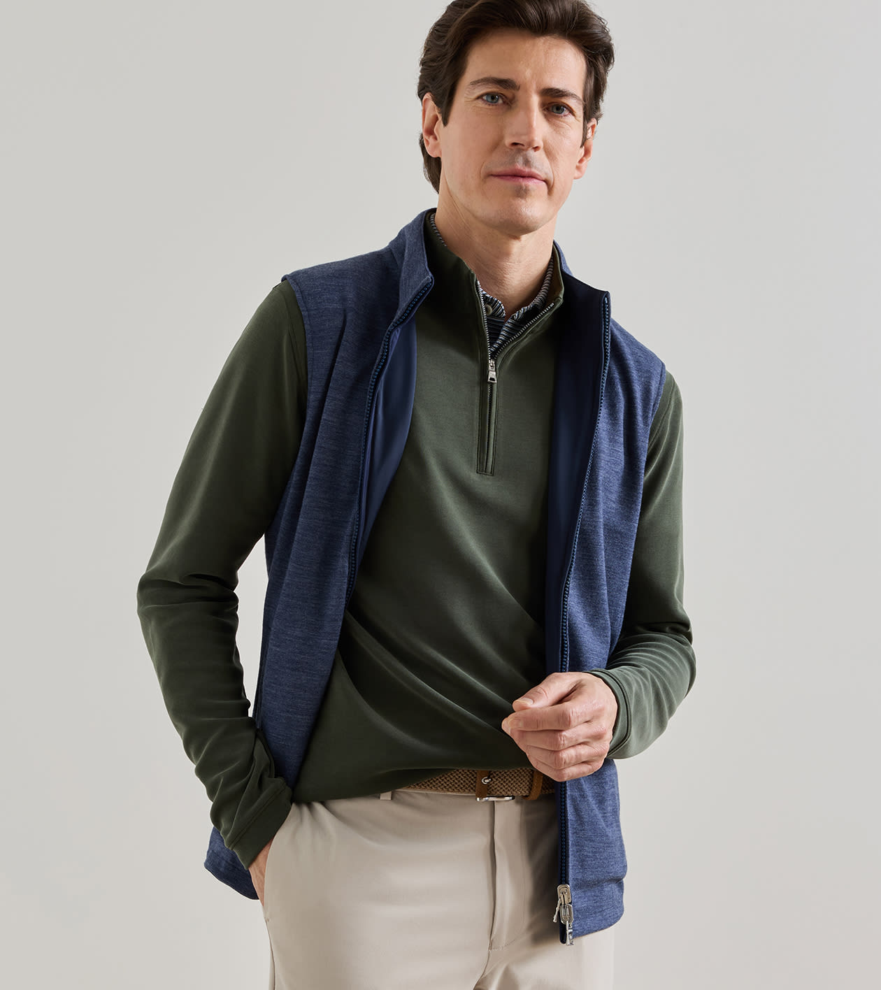 Ryder Reversible Vest in Navy - Alternate Image 4