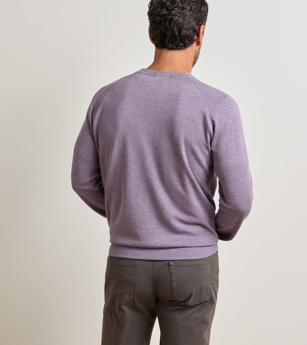 Crown Comfort Knit Crew in PURPLE FIG - Alternate Image 2
