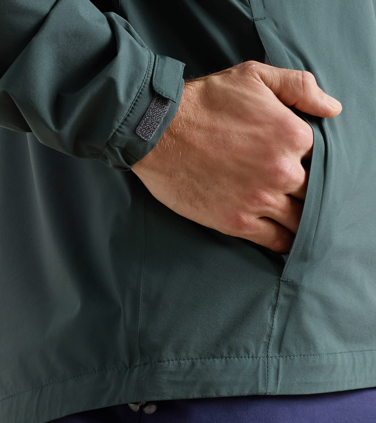 Shield Half-Zip Rain Shell in PINE BROOK - Alternate Image 3