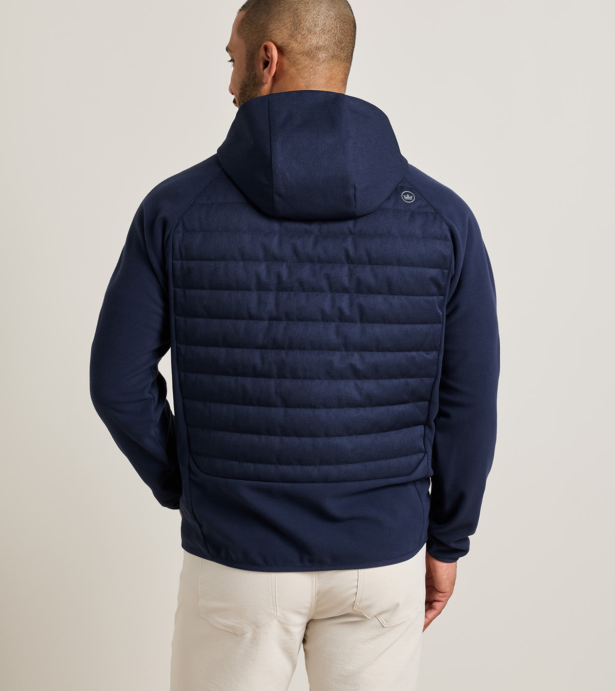 Parks Hybrid Hoodie Jacket in Navy - Alternate Image 2