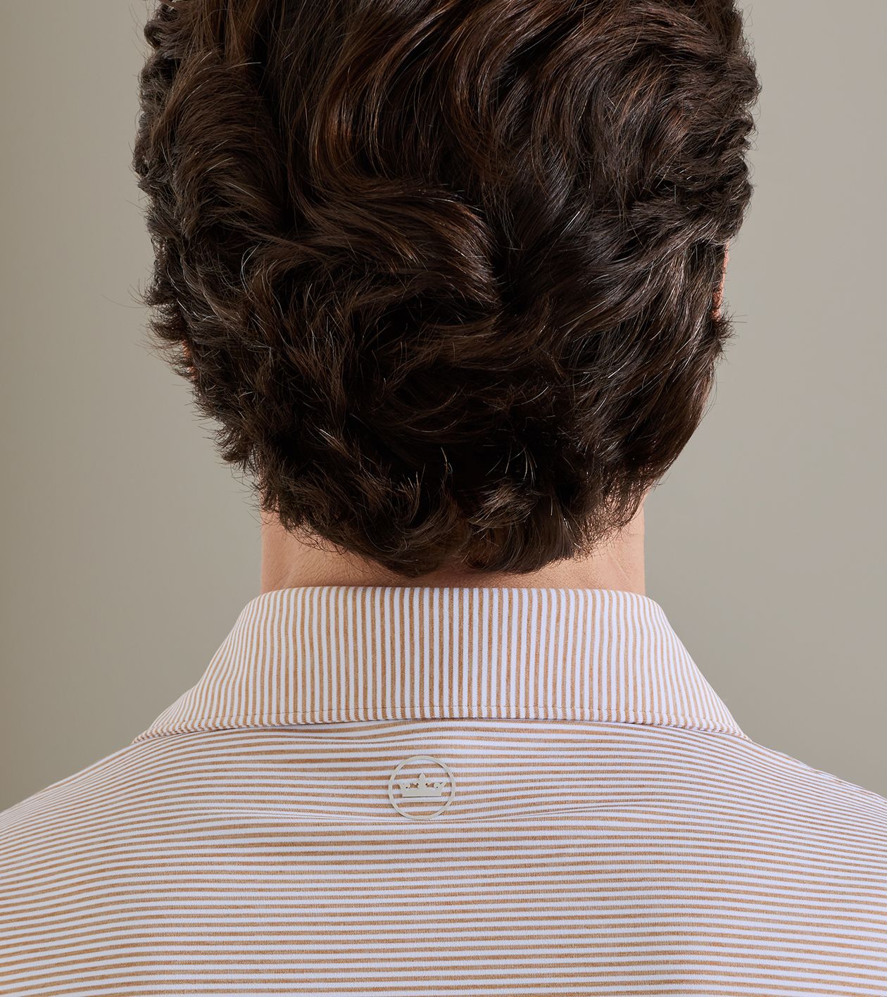 Cadenza Performance Jersey Polo in LIGHT NUTMEG - Alternate Image 3